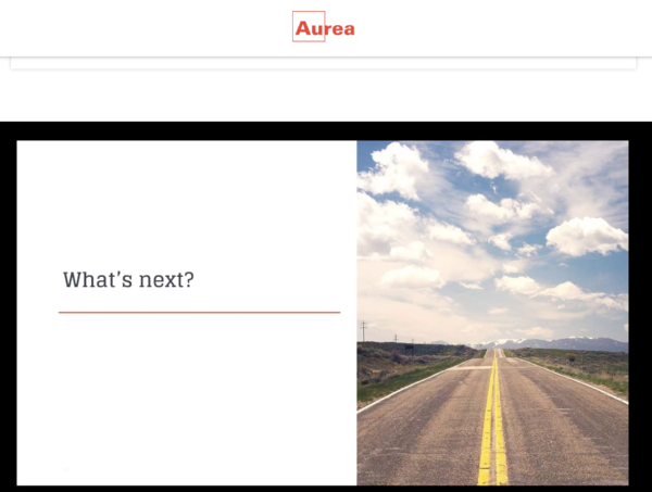 Aurea Webniar - Roadmap